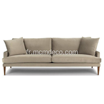 Sofa en tissu taupe Luxu Shitake